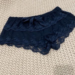 AF navy lace shorts